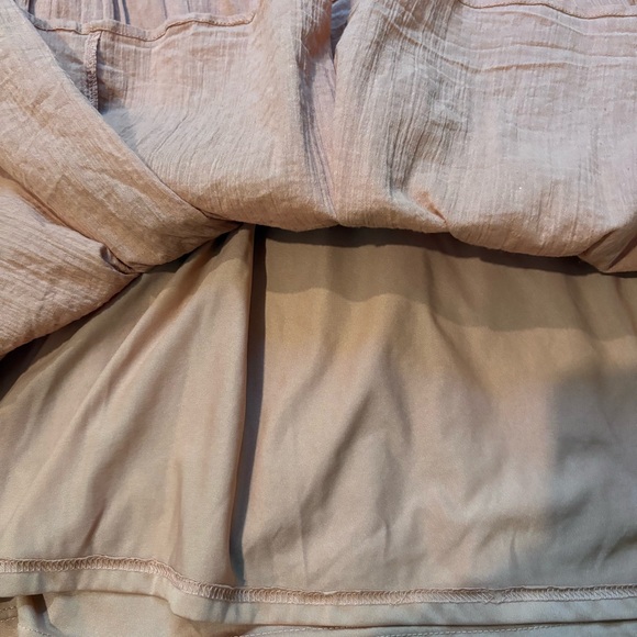 Listicle Boho V-Neck Tiered Bell Sleeve Cotton Mini Dress, Sz M - Picture 14 of 15